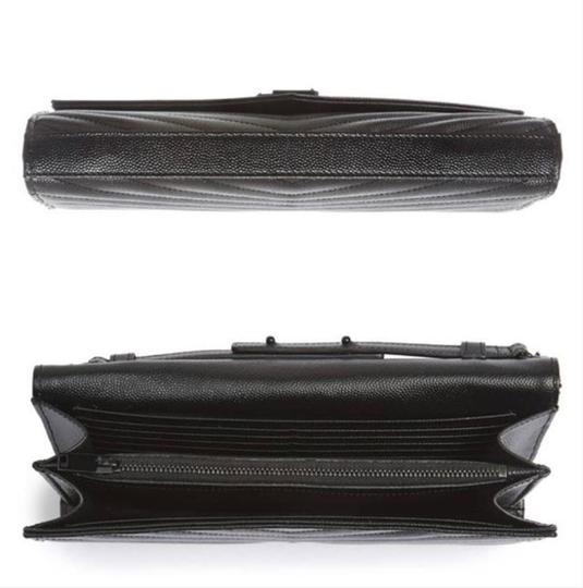 Saint Laurent Chain Wallet Monogram Medium Noir Black Leather Cross Body Bag