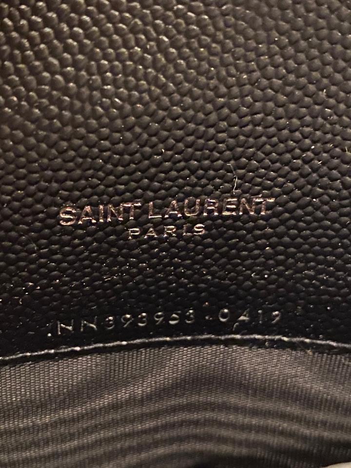 Saint Laurent Chain Wallet Monogram Ysl Small Matelasse Envelope Black ...