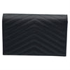 Saint Laurent Chain Wallet Monogram Ysl Small Matelasse Envelope Black Leather Shoulder Bag