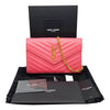 Saint Laurent Chain Wallet Monogram Medium Woc Pink Calfskin Leather Cross Body Bag