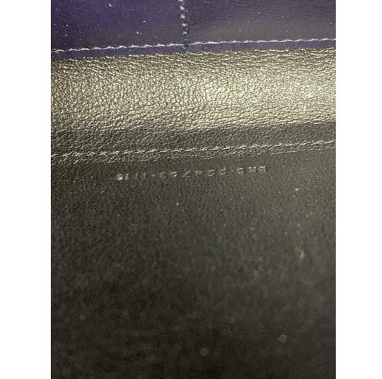 Saint Laurent Chain Wallet Sulpice Ysl Monogram Triple V-flap Dark Navy Leather Shoulder Bag