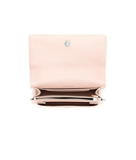 Saint Laurent Chain Wallet Sunset Mini Monogram Pink Calfskin Leather Cross Body Bag