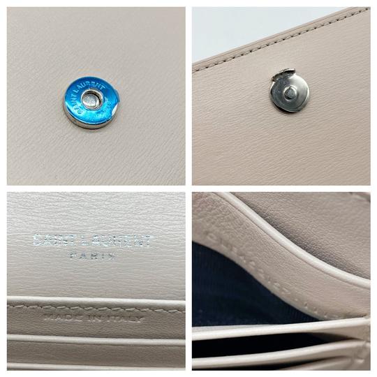 Saint Laurent Chain Wallet Sunset Mini Monogram Pink Calfskin Leather Cross Body Bag