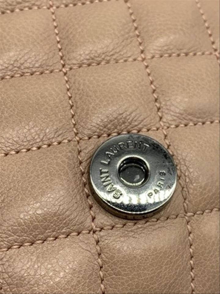 Saint Laurent Collège Monogram Envelop Classic Beige Leather Shoulder Bag