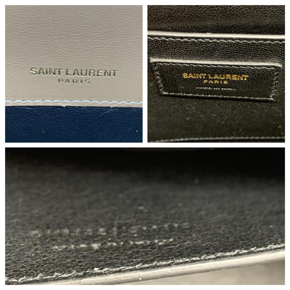 Saint Laurent Crossbody Vicky Medium Peru Beige Leather Shoulder Bag