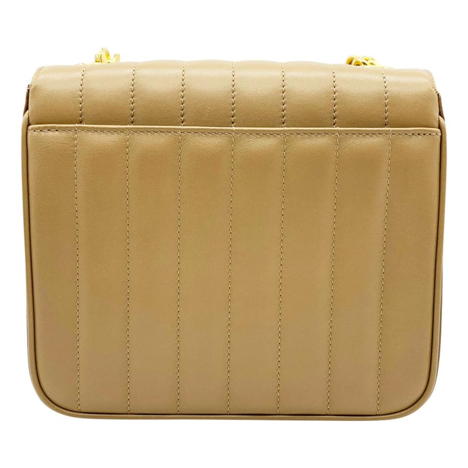 Saint Laurent Crossbody Vicky Medium Peru Beige Leather Shoulder Bag