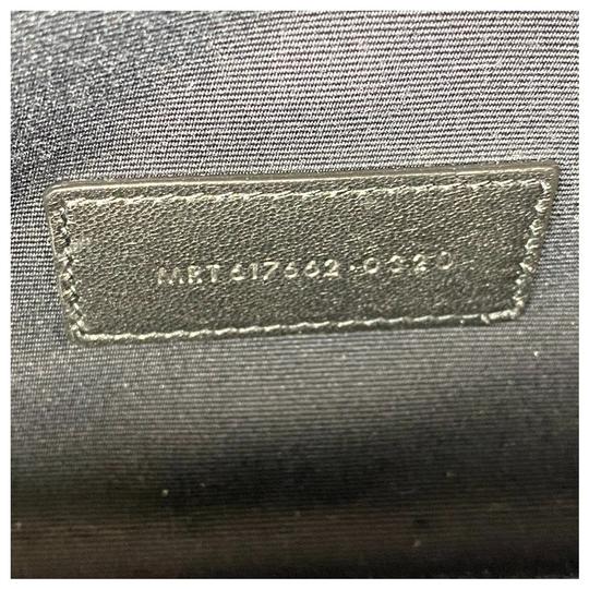 Saint Laurent Envelope Clutch Monogram Black Leather Wristlet