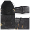 Saint Laurent Jamie Lambskin Large Patchwork Black Leather Shoulder Bag