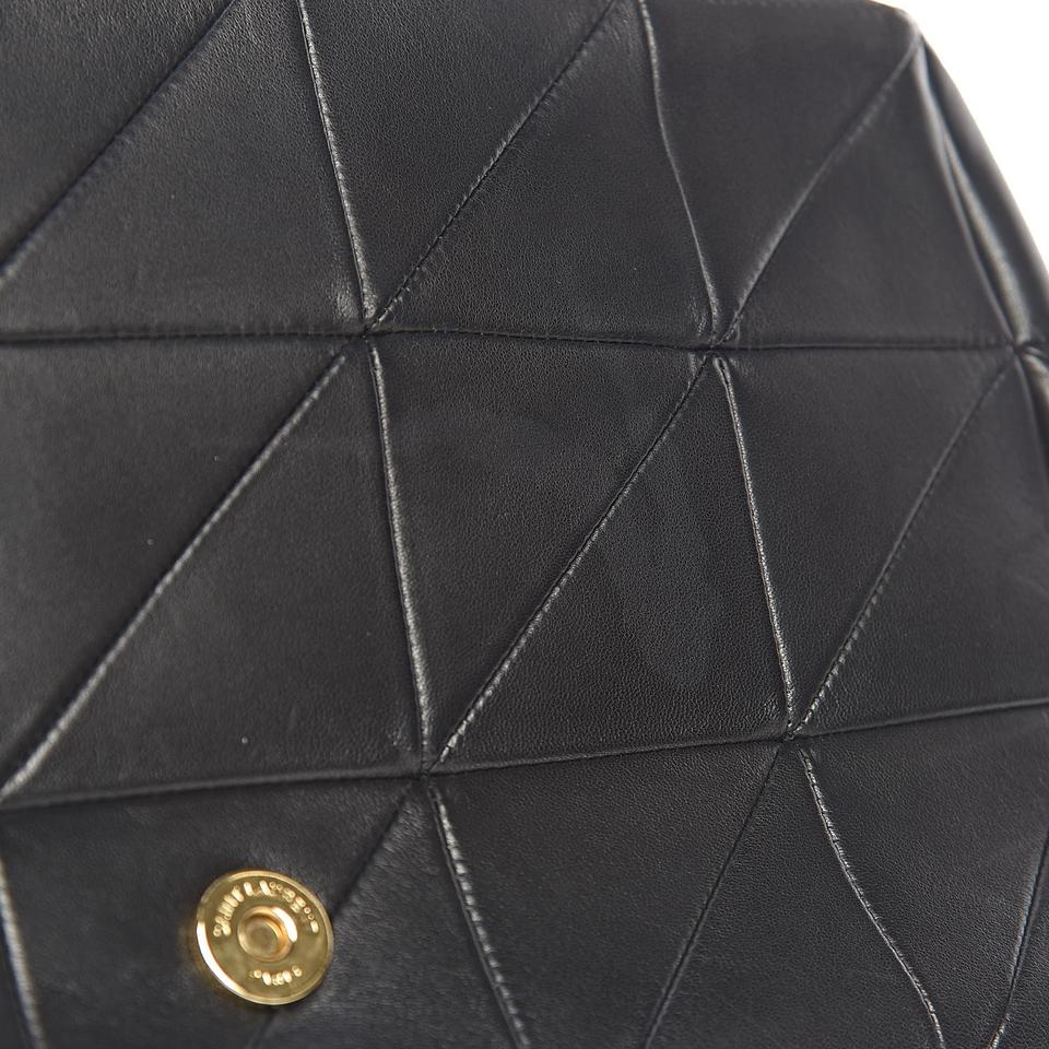 Saint Laurent Jamie Lambskin Large Patchwork Black Leather Shoulder Bag