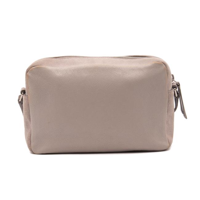 Saint Laurent Lou Camera Suede Monogram Small Fog Cross Body Grey Leather Shoulder Bag