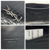 Saint Laurent Lou Ysl Monogram Camera Mini In Croc-embossed Black Leather Cross Body Bag