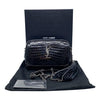 Saint Laurent Lou Ysl Monogram Camera Mini In Croc-embossed Black Leather Cross Body Bag