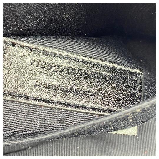 Saint Laurent Loulou Belt Lou Monogram Textured Embossed Red Leather Cross Body Bag