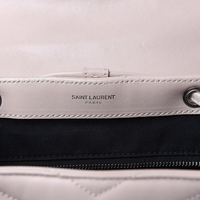 Saint Laurent Loulou Quilted Small Marble Pink Monogram Calfskin Leather Backpack