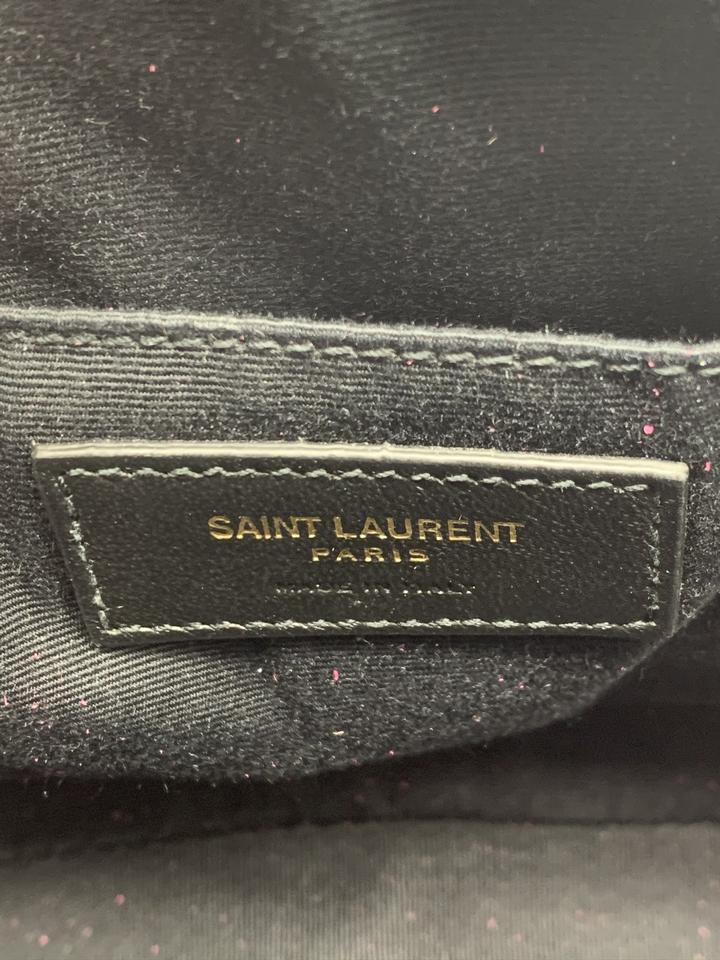 Saint Laurent Monogram Camera Lou Calfskin Matelasse Bright Pink Leather Shoulder Bag