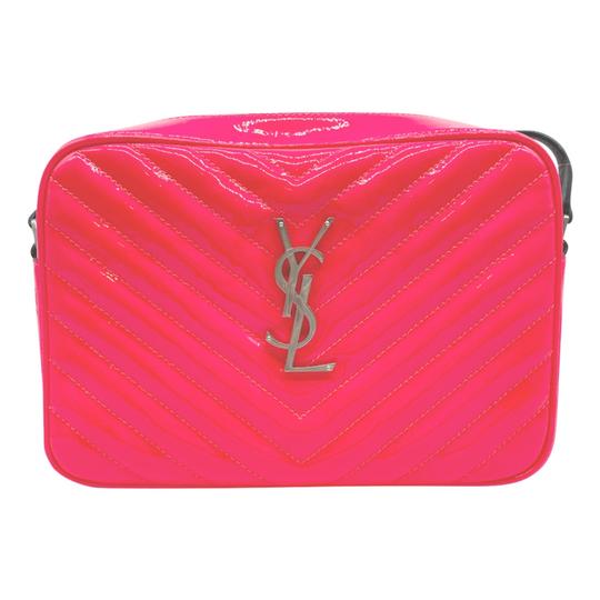 Saint Laurent Monogram Camera Lou New Fuchsia Gold Pink Leather Cross Body Bag