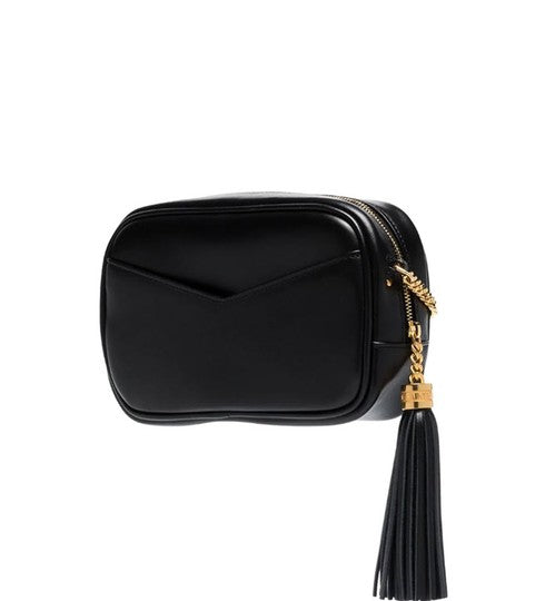 Saint Laurent Monogram Camera Mini Lou Toy Leopard-print Black Leather Cross Body Bag