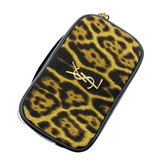 Saint Laurent Monogram Camera Mini Lou Toy Leopard-print Black Leather Cross Body Bag
