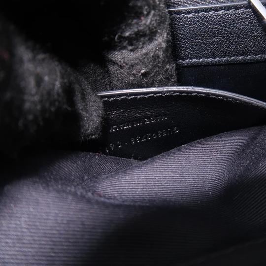 Saint Laurent Monogram College Large Black Calfskin Leather Satchel