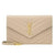 Saint Laurent Monogram Envelope Chain Wallet Small Poudre Beige Leather Cross Body Bag