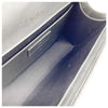 Saint Laurent Monogram Envelope Metallic Grain De Poudre Textured Mixed Matelasse Triquilt Silver Leather Shoulder Bag
