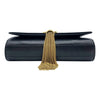 Saint Laurent Monogram Kate Calfskin Small Classic Tassel Satchel Black Leather