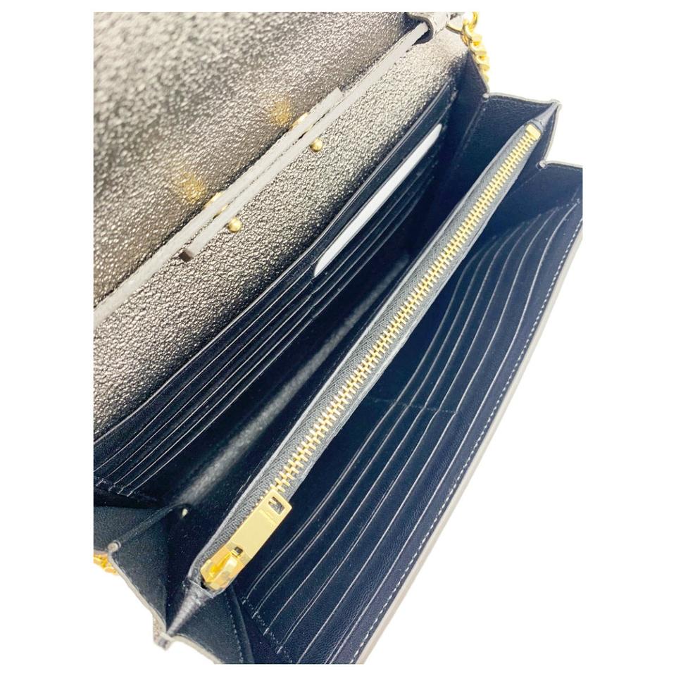 NEW Saint Laurent Monogram Kate Chain Wallet Wallet On Chain / Silver/Erosion