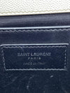 Saint Laurent Monogram Kate Crossbody Medium Grained Monogram White Leather Shoulder Bag