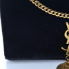 Saint Laurent Monogram Kate Medium Tassel Monogram Chain Black Velvet Cross Body Bag