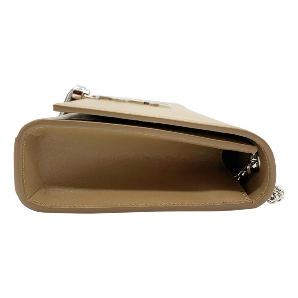 Saint Laurent Monogram Kate Medium Tassel Taupe Fonce Beige Leather Cross Body Bag