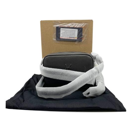 Saint Laurent Camera Belt Lou Ysl Embossed Monogram Grey Leather Cross Body Bag