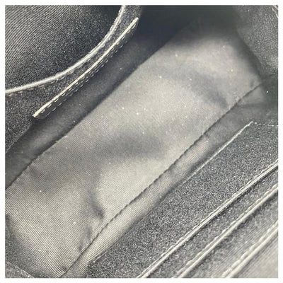 Saint Laurent Camera Belt Lou Ysl Embossed Monogram Grey Leather Cross Body Bag