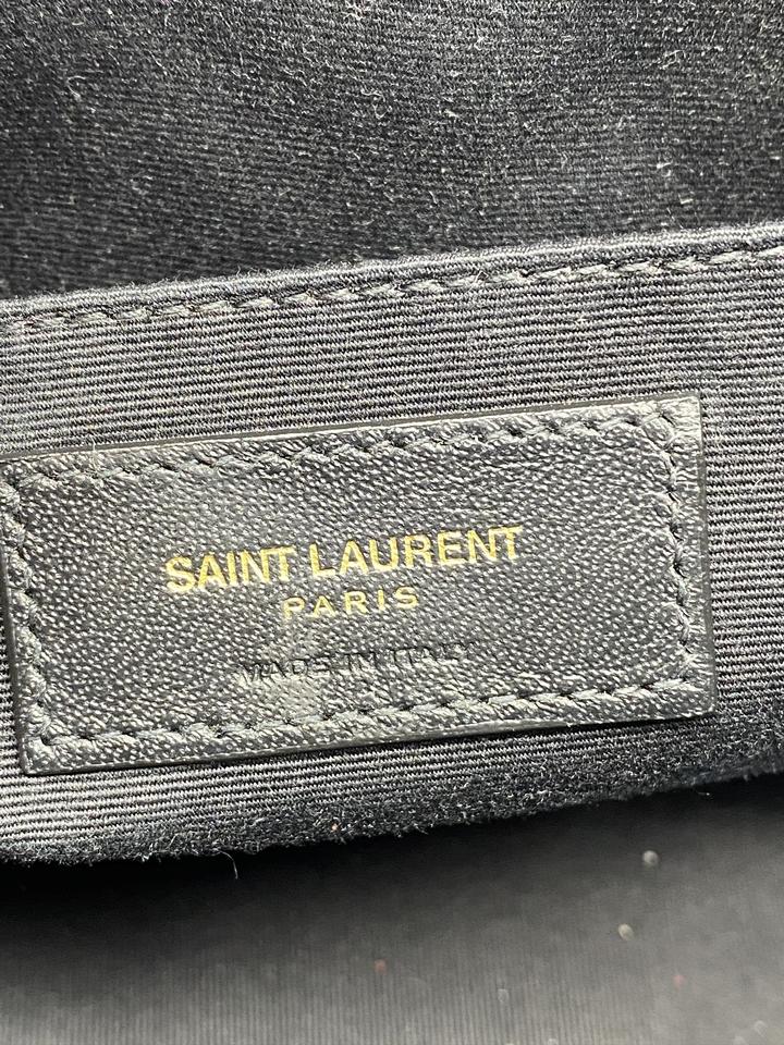 Saint Laurent Monogram Lou Camera Calfskin Matelasse Red Leather Shoulder Bag