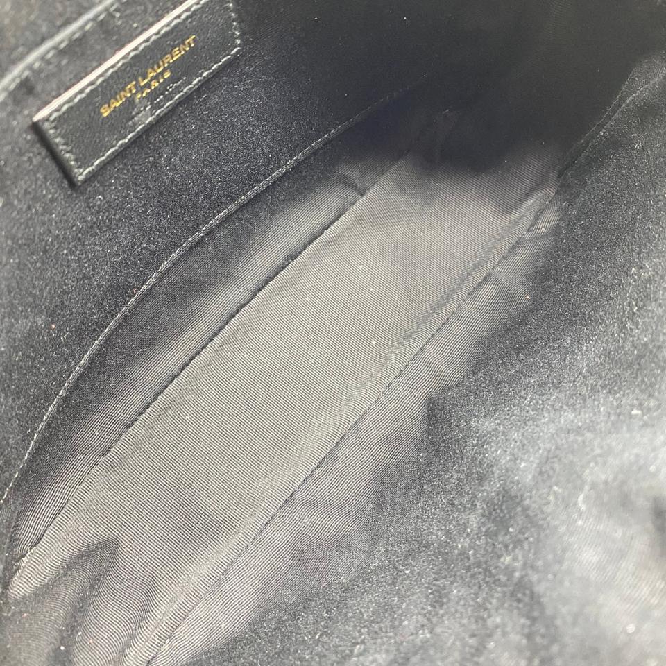 Saint Laurent Monogram Lou Camera Calfskin Matelasse Red Leather Shoulder Bag