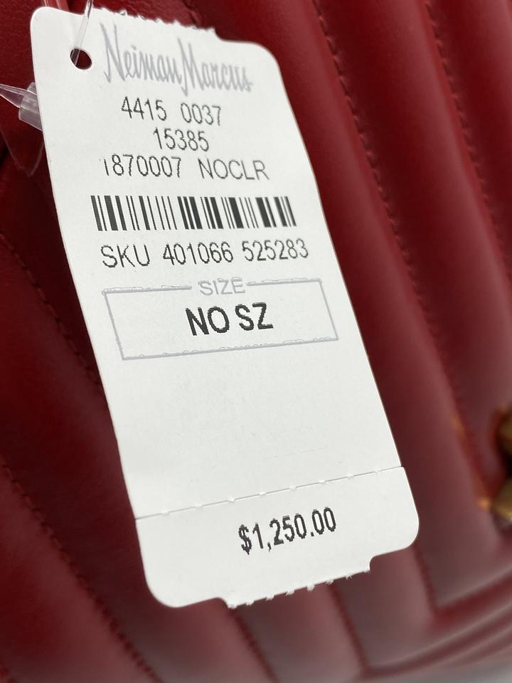 Saint Laurent Monogram Lou Camera Calfskin Matelasse Red Leather Shoulder Bag