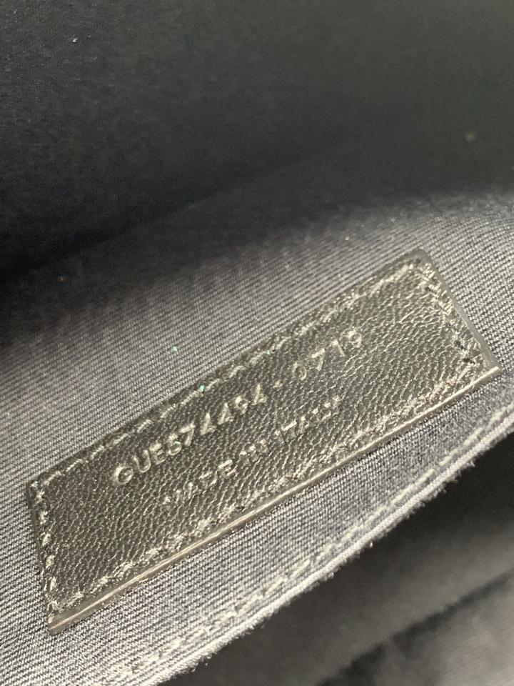 Saint Laurent Monogram Lou Camera Shoulder Quilted Green Velvet Cross Body Bag