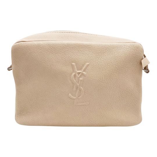 Saint Laurent Monogram Lou Camera Tassels Marble Pink Leather Cross Body Bag