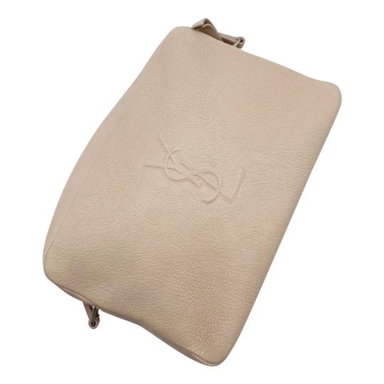 Saint Laurent Monogram Lou Camera Tassels Marble Pink Leather Cross Body Bag