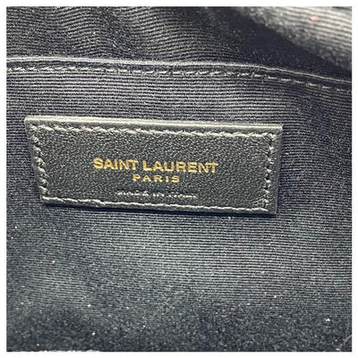 Saint Laurent Monogram Lou Women's Burgundy Camera Red Leather Cross Body Bag