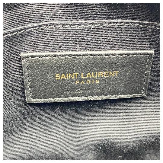 Saint Laurent Monogram Lou Women's Camera Blue Leather Cross Body Bag