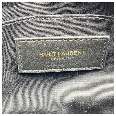 Saint Laurent Monogram Lou Women's Camera Blue Leather Cross Body Bag