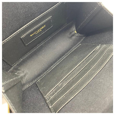 Saint Laurent Monogram Loulou Belt Vicky Lou Quilted Black Leather Messenger Bag