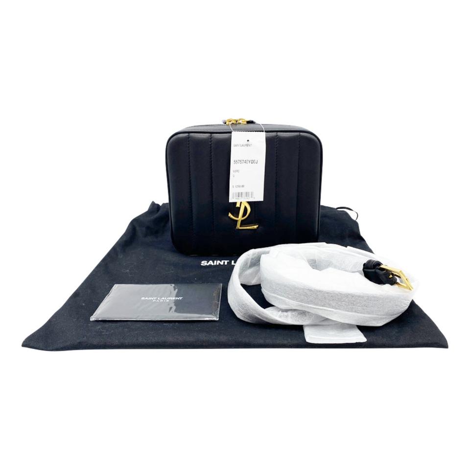 Saint Laurent Monogram Loulou Belt Vicky Lou Quilted Black Leather Messenger Bag