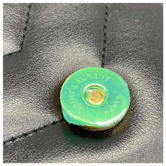 Saint Laurent Monogram Loulou Calfskin Y Quilted Monogram Small Chain Satchel Black Leather Shoulder Bag