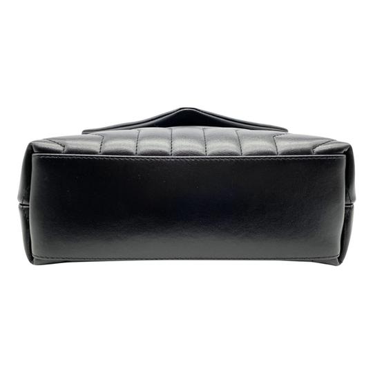 Saint Laurent Monogram Loulou Calfskin Y Quilted Monogram Small Chain Satchel Black Leather Shoulder Bag