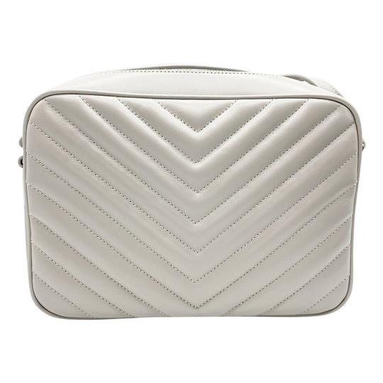 Saint Laurent Monogram Loulou Camera Granite Grey Leather Shoulder Bag