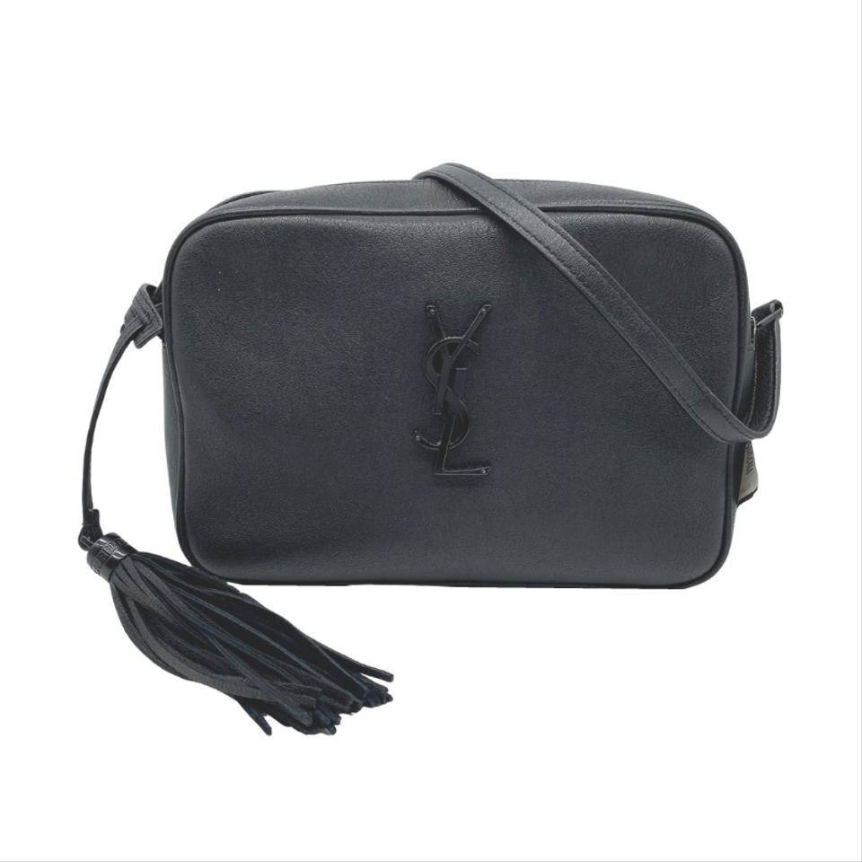 Saint Laurent Loulou Camera Bag, So Black, Preowned in Dustbag WA001