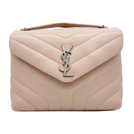 Saint Laurent Monogram Loulou Crossbody Small Monogram Chain Pink Leather Shoulder Bag