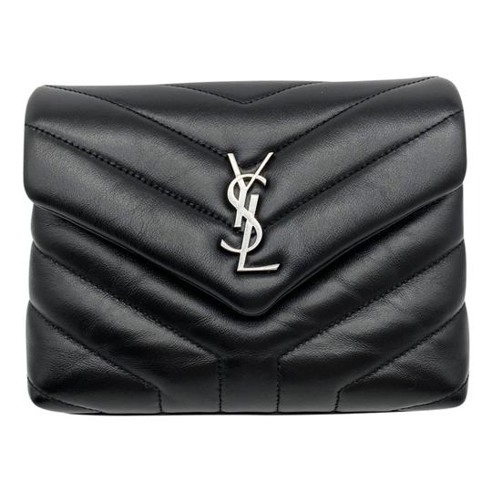 Saint Laurent Monogram Loulou Crossbody Toy Black Leather Shoulder Bag