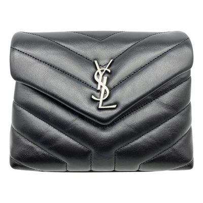 Saint Laurent Monogram Loulou Crossbody Toy Black Leather Shoulder Bag